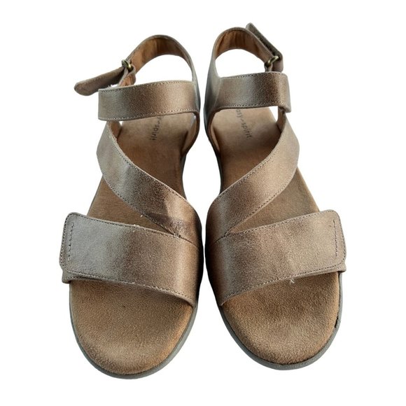 Easy Spirit Women's KAILYNNE2 Leather Open Toe Casual Flat Sandals, Tan, Size 8 - Picture 4 of 6